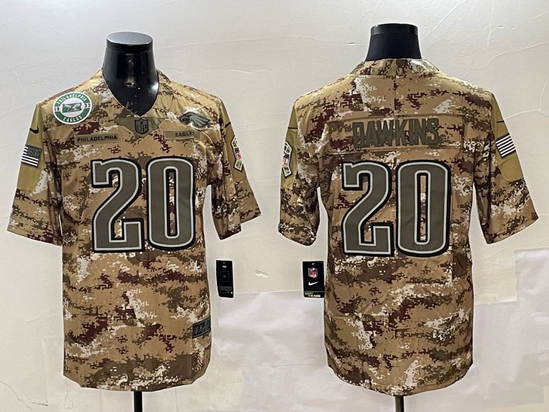Men Philadelphia Eagles #20 Dawkins Camo 2025 Nike Salute to Service Limited NFL Jersey style 2122->philadelphia eagles->NFL Jersey